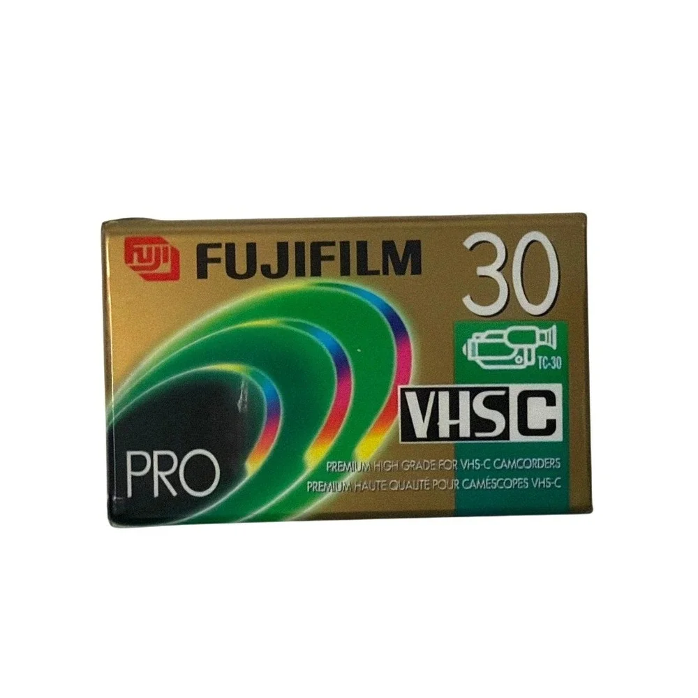 Fujifilm Pro VHS-C 30 TC-30 Blank Video Cassette Tape Premium High Grade Sealed